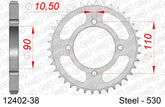 Corona AFAM 12402-38 in acciaio passo 530 YAMAHA XS 400 DOHC 1982  -1986